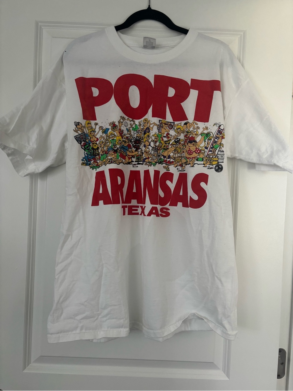 Port Aransas Texas Vintage White Graphic T-Shirt